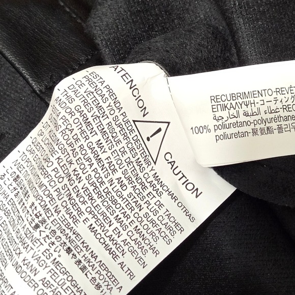 Zara Black Faux Leather Puff Sleeve Button Down Shirt Dress TunicLarge 4369/250 - Picture 11 of 12